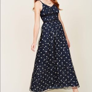 ModCloth Starry Embroidered Dress